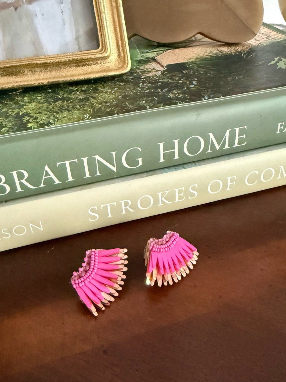 Mignonne Gavigan Neon Pink Mini Earrings